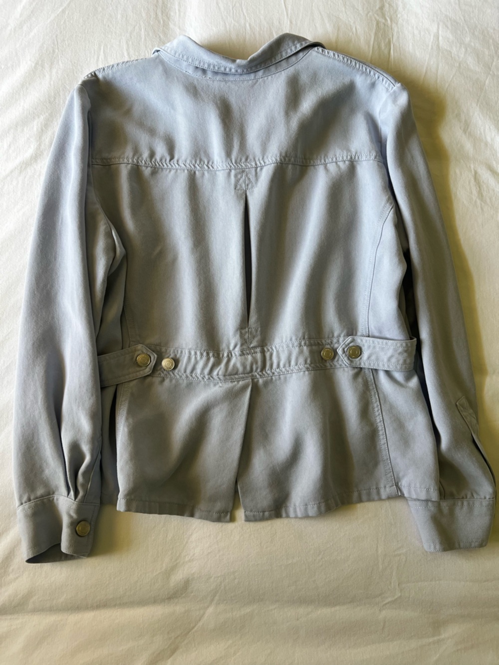 Pendleton Light Blue Button-Front Shirt Jacket - Picture 3 of 4